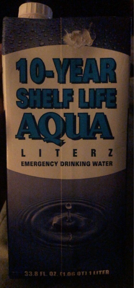 10- YEAR SHELF LIFE AQUA LITERZ EMERGENCY DRINKING WATER - Product