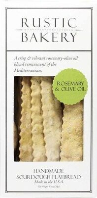 Gourmet flatbread crackers rosemary olive oil - Product