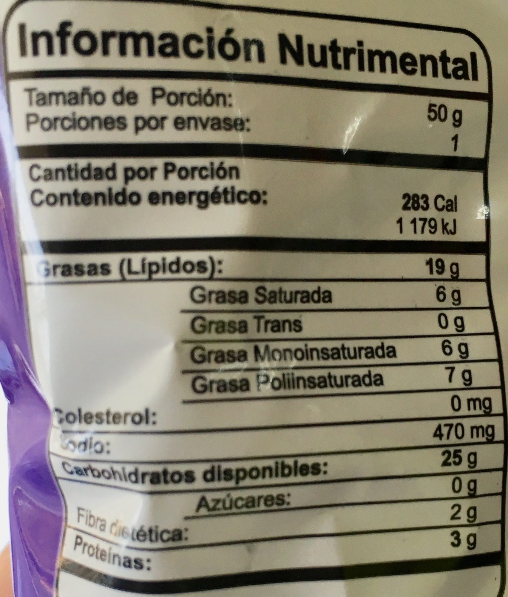 Churritos Fuego - Nutrition facts - es