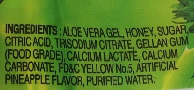 Aloe vera drink pineapple favor - Ingredients
