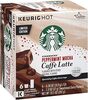 Peppermint mocha caffe latte kcup pods count package - Produit