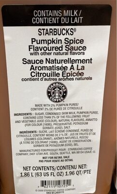 Pumpkin soice flavoured sauce - Product