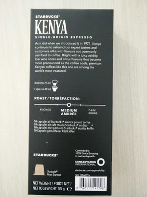Capsules café arabica espresso kenya - Produit - en