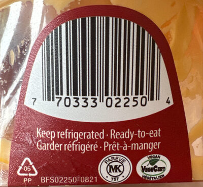 Hummus (poivron Rouge) - Recycling instructions and/or packaging information
