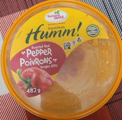 Humm ! Hummus Poivrons rouges rôtis - Fontaine Santé - Producto - fr