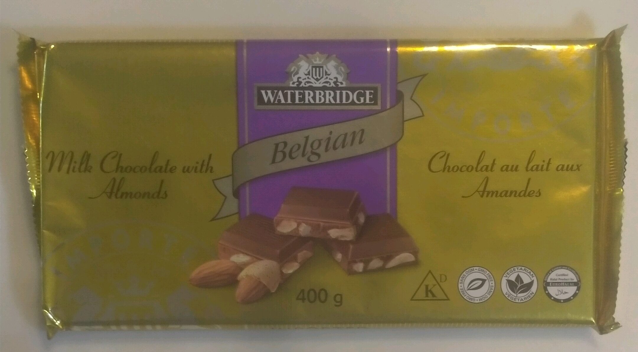 Belgian Milk Chocolate with Almonds - Produit