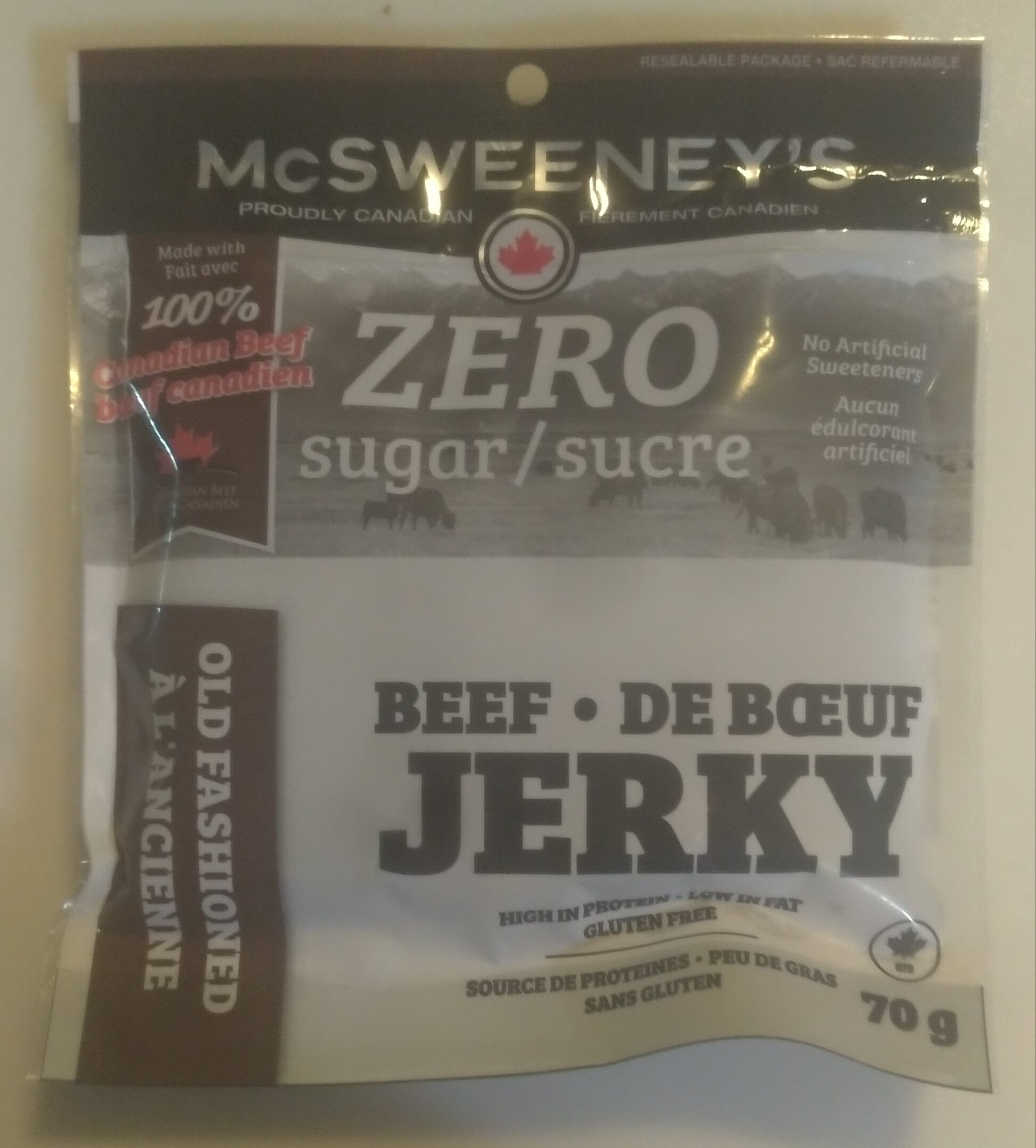 Zero Sugar Old Fashioned Beef Jerky - Produit