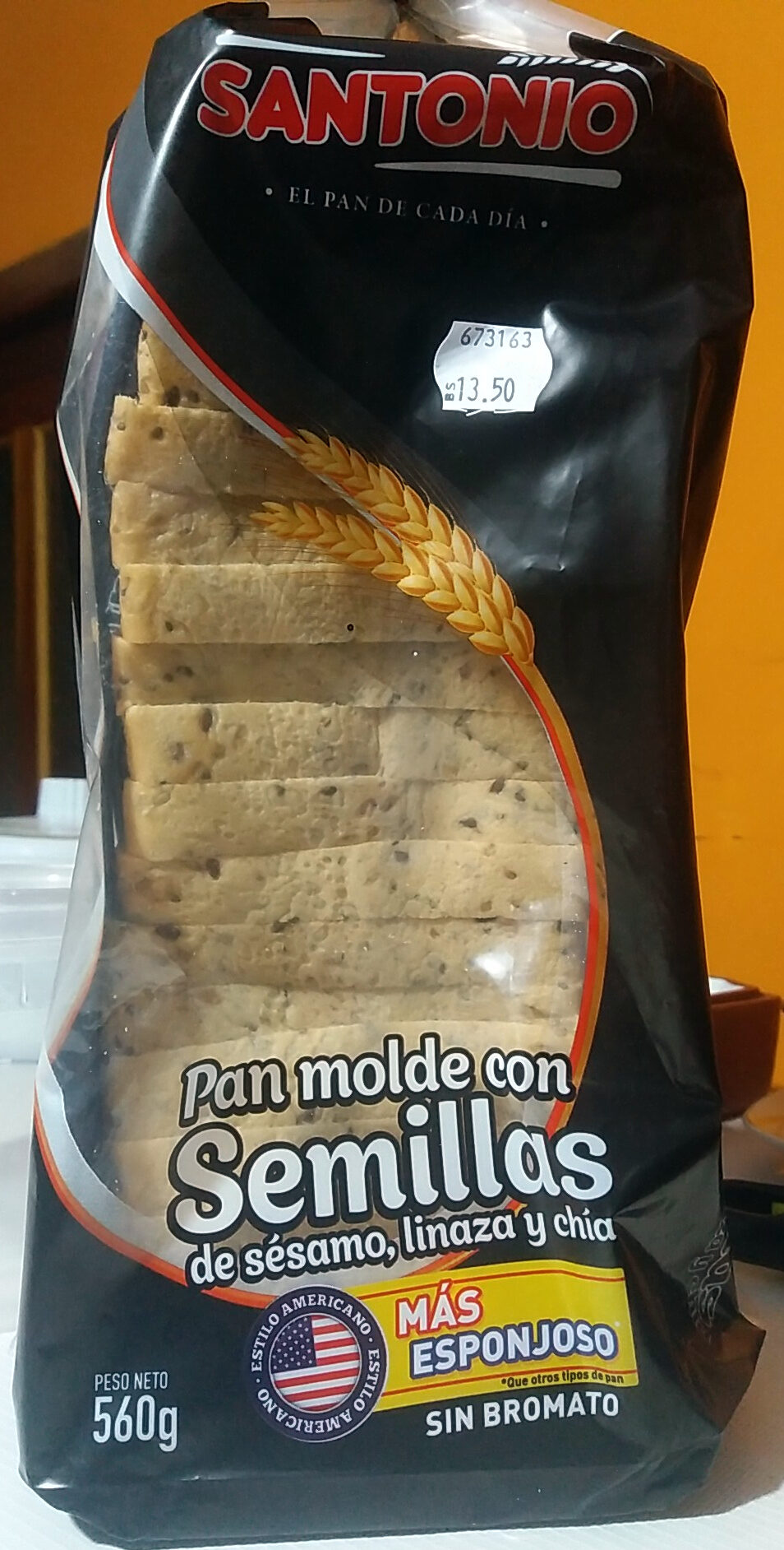 Pan Molde con Semillas de Sésamo, Linaza y Chía - Produkt - es
