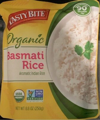 Calories in Tasty Bite Organic Basmati Rice