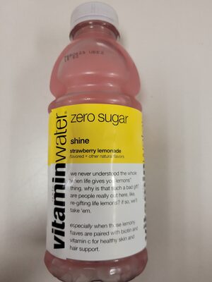 Glaceau vitaminwater, nutrient enhanced water beverage, strawberry lemonade - Product