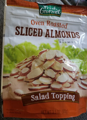 Calories in  Fresh Gourmet, Oven Roasted Sliced Almonds