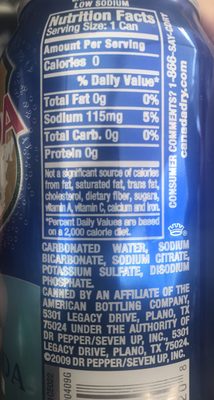 Canada Dry - Ingredients - fr