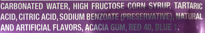 Grape Soda - Ingredients
