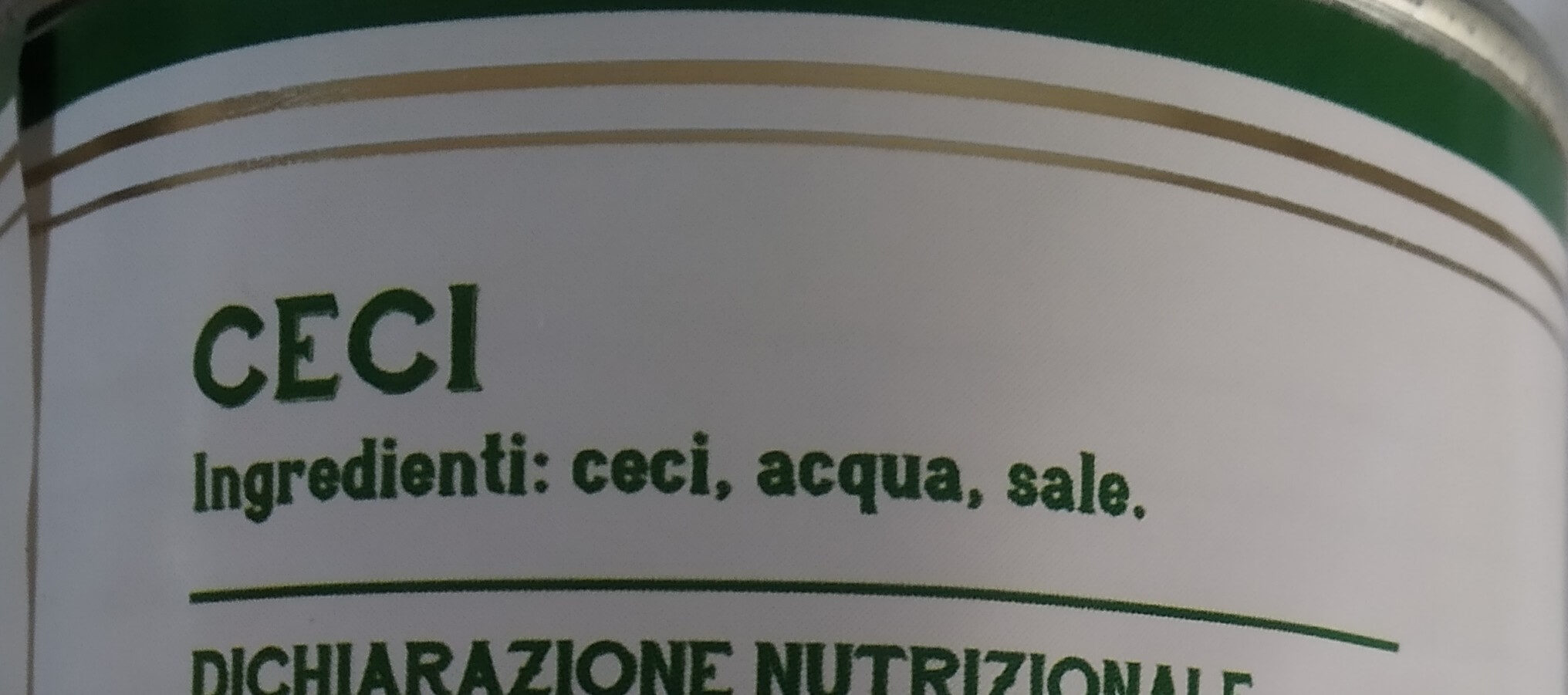 Ceci - Ingredients - it