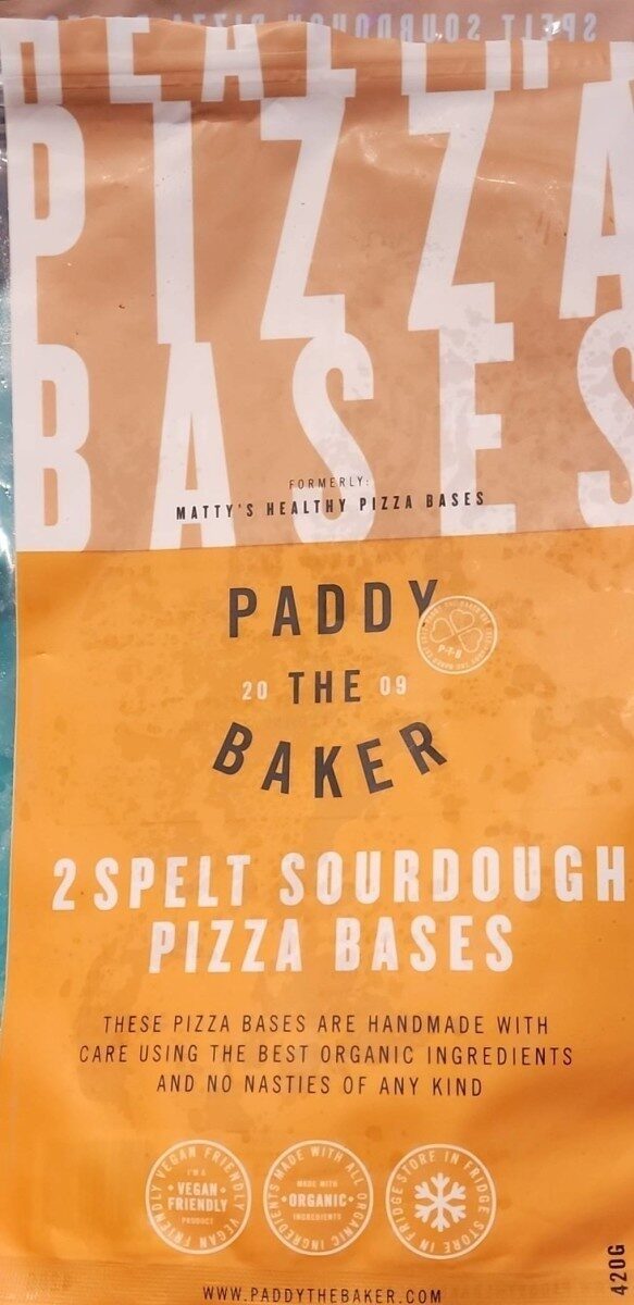 2 spelt sourdough pizza bases - Product