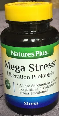 Mega-Stress Libération Prolongée - 30 Comprimés - Nature's Plus - Produit