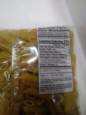 Penne Rigate - Nutrition facts