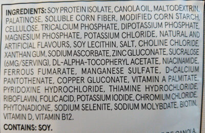 Soylent powder original - Ingredients