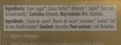 Almond Bliss Vego White - Ingrédients - en