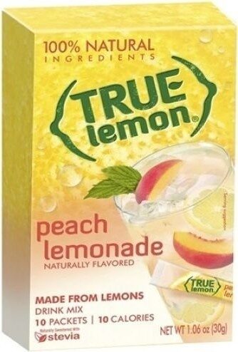 True lemon peach lemonade drink mix - Produit - en