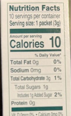 True lime black cherry limeade count - Nutrition facts