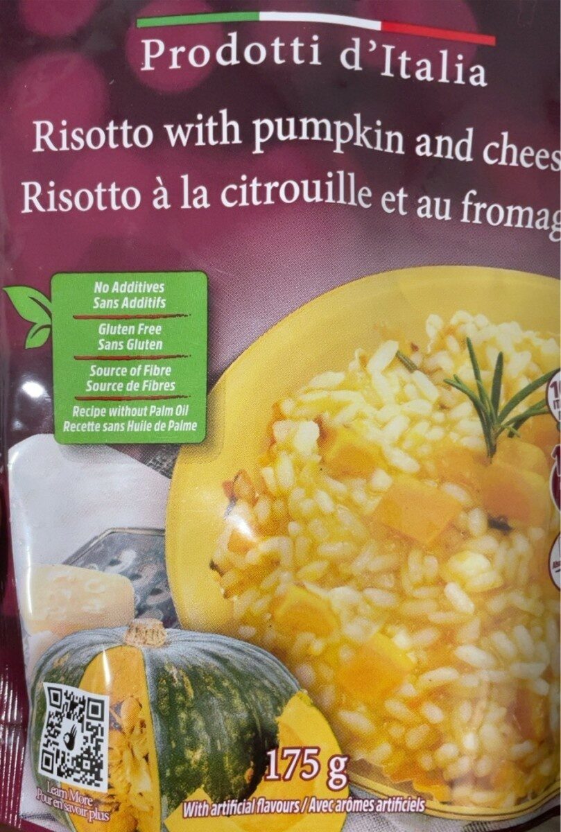 Risotto with pumpkin and cheese - Produit