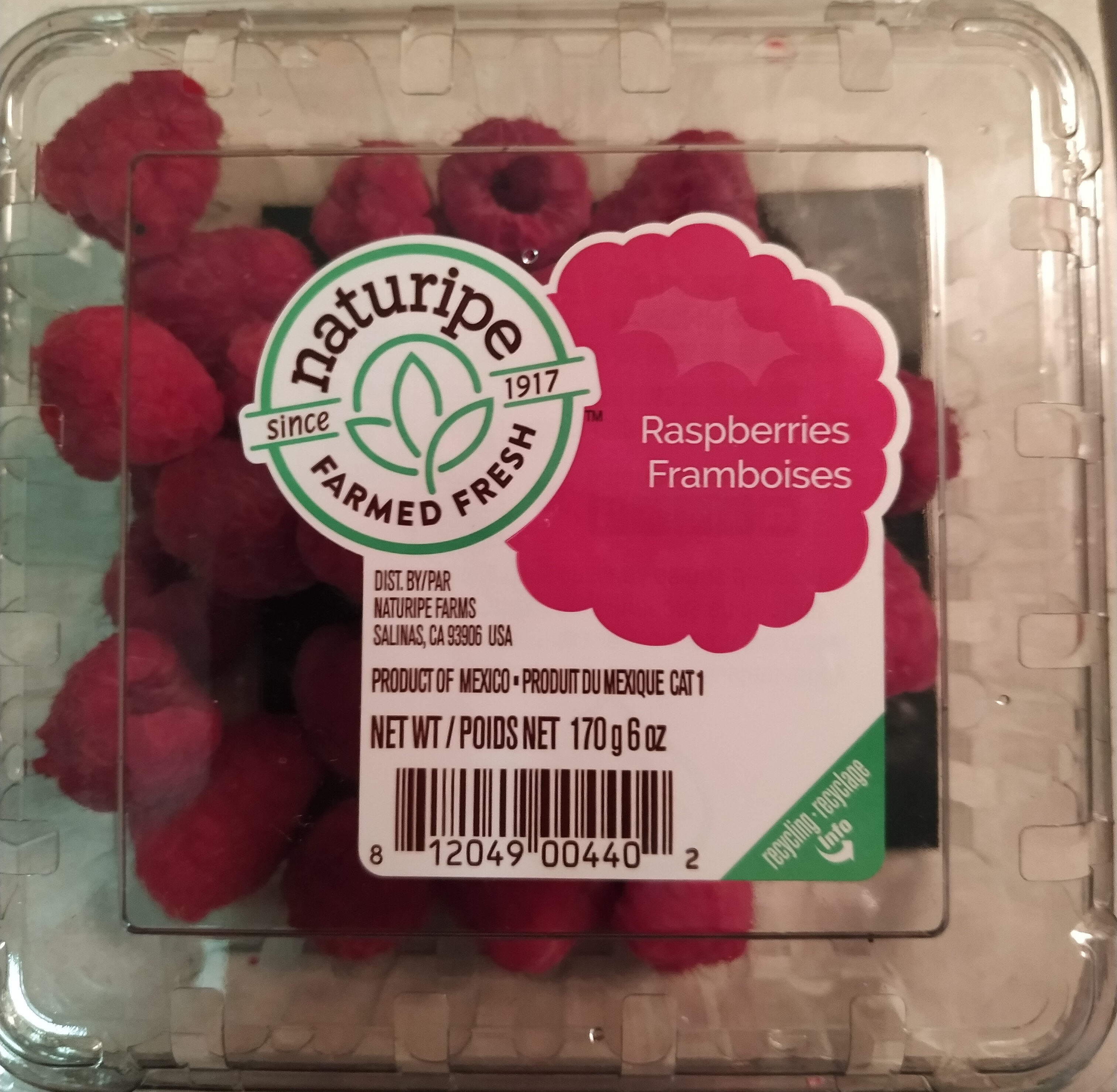 Framboises 170 g - Petits fruits