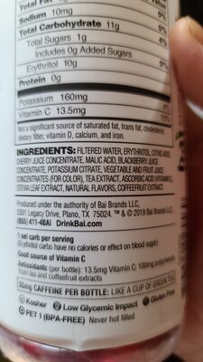 Zambia Bing Cherry Antioxidant Infusion Water - Ingredients