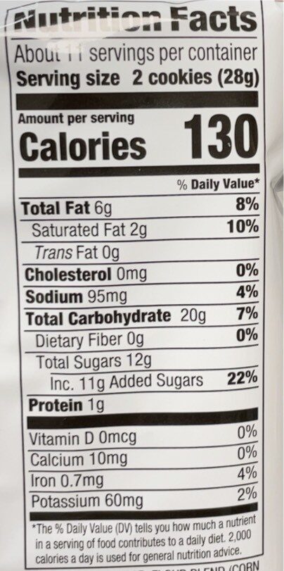 Gluten-Free Chocolate Flavored Sandwich Cookies - Nutrition facts
