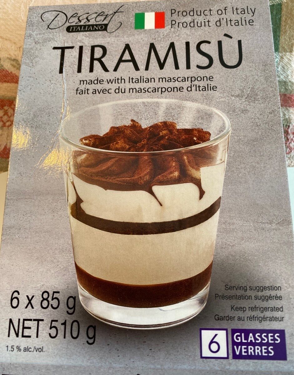Tiramisù - Produit