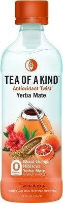 Tea of a kind blood orange hibiscus yerba mate real brewed tea - Product