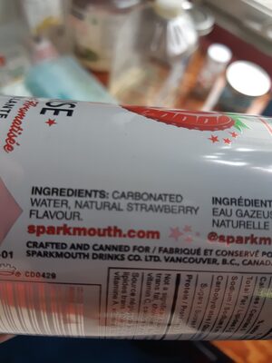 Strawberry Naturally Flavoured Sparkling Water - Ingredients