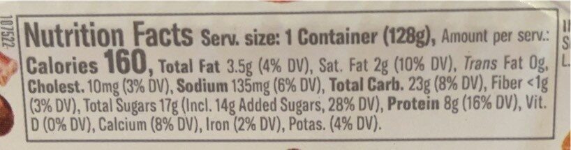 Salted caramel crunch - Nutrition facts
