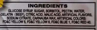 gummy rings - Ingredients