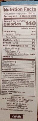mini classic creme cookies - Nutrition facts