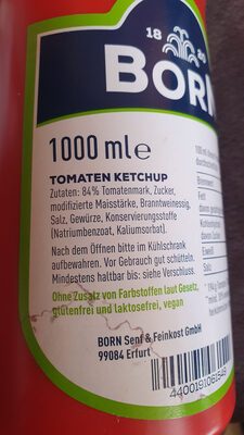 Tomaten Ketchup - Zutaten