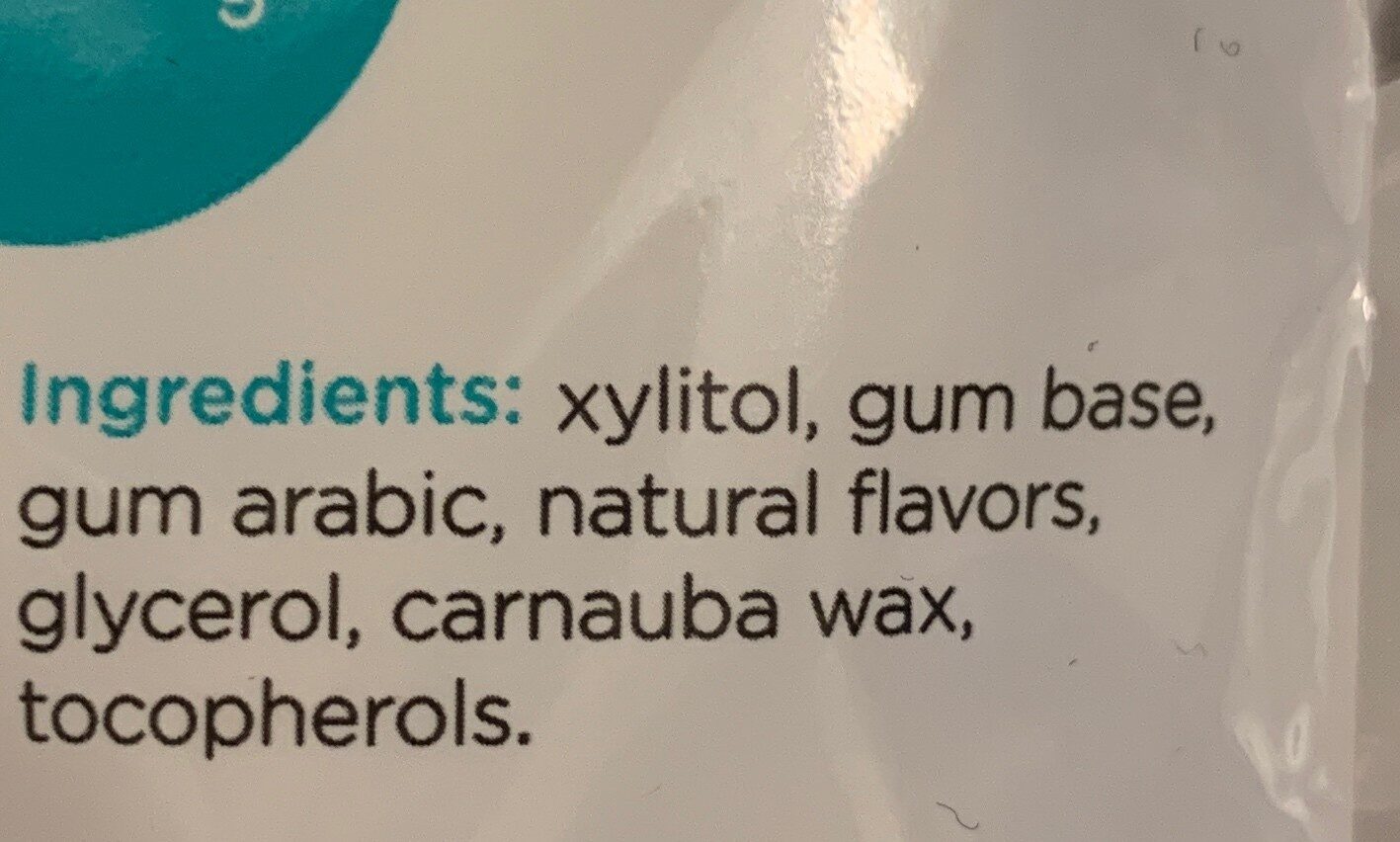 Wintergreen Gum - Ingredients