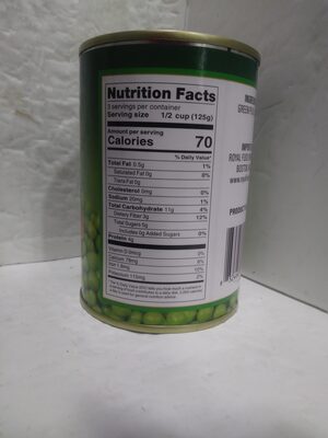 Green Peas - Nutrition facts