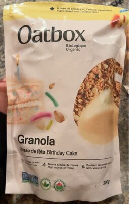 Birthday cake granola - Producte - fr