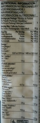 Soba noodles - Nutrition facts