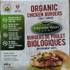 Organic Fully Cooked Organic Chicken Burgers - Produit