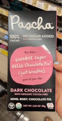 100% Cacao Dark Chocolate - Product