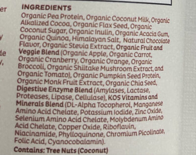KOS PROTEIN - Ingredients
