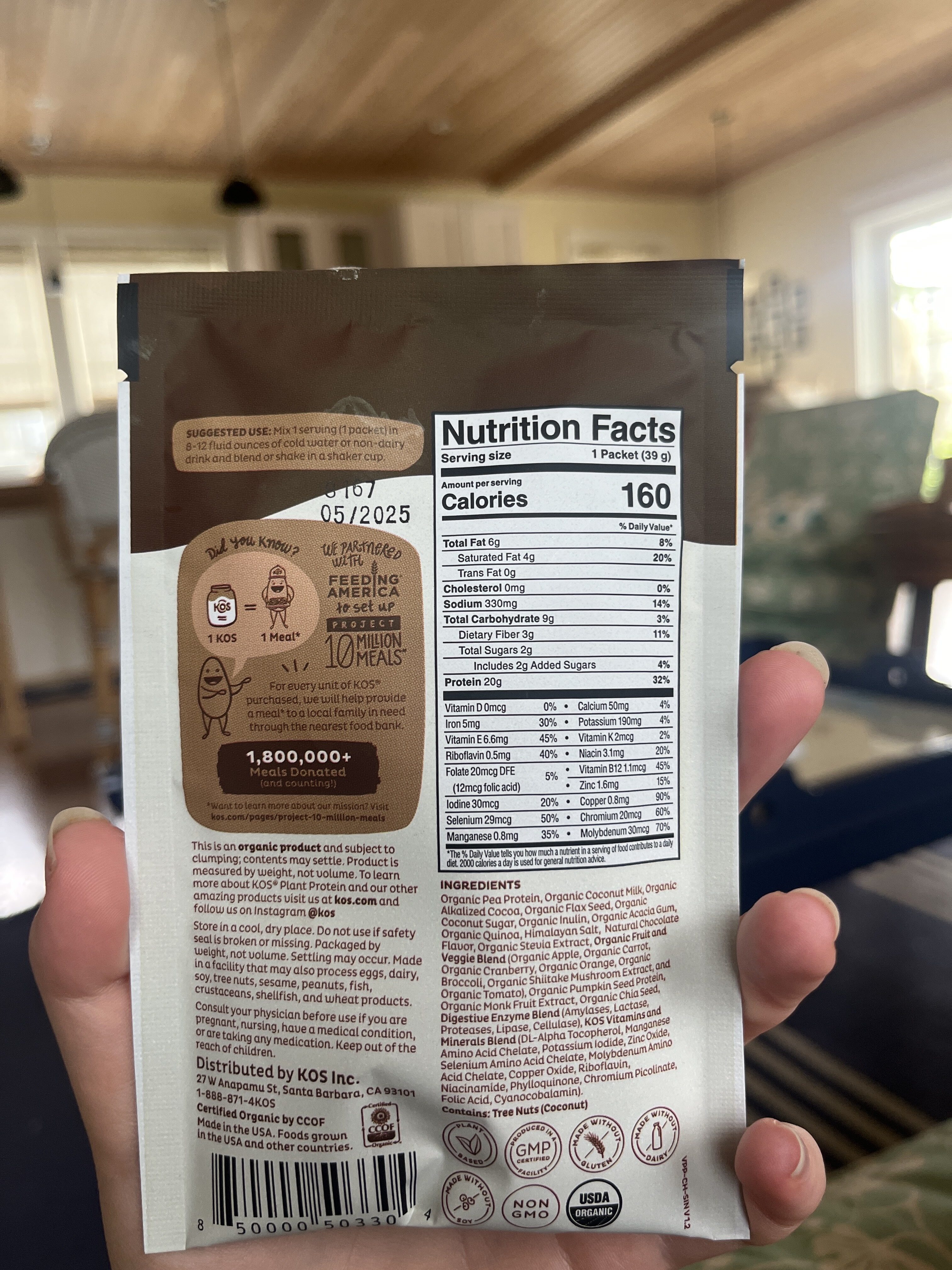 KOS PROTEIN - Recycling instructions and/or packaging information