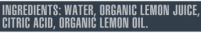 Organic Lemon Squeeze - Ingredients