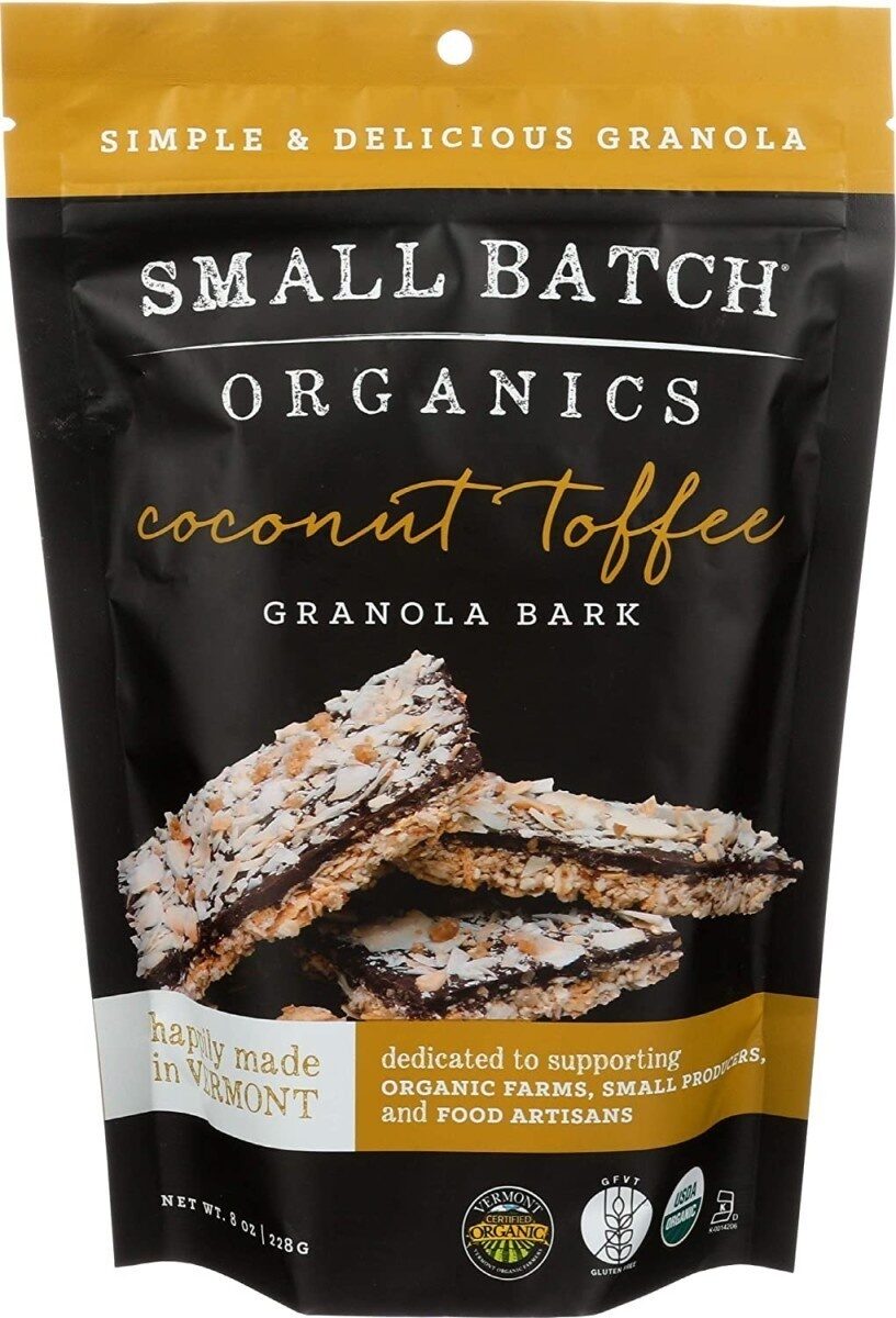 Granola bark coconut toffee organic - Produkt - en