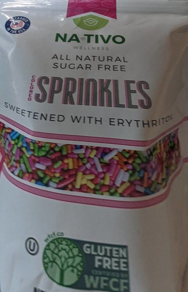 Nativo Wellness All Natural Sugar Free Colored Sprinkles