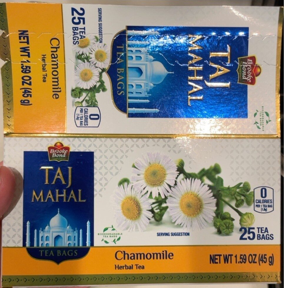Taj Mahal Chamomile Herbal Tea - Product
