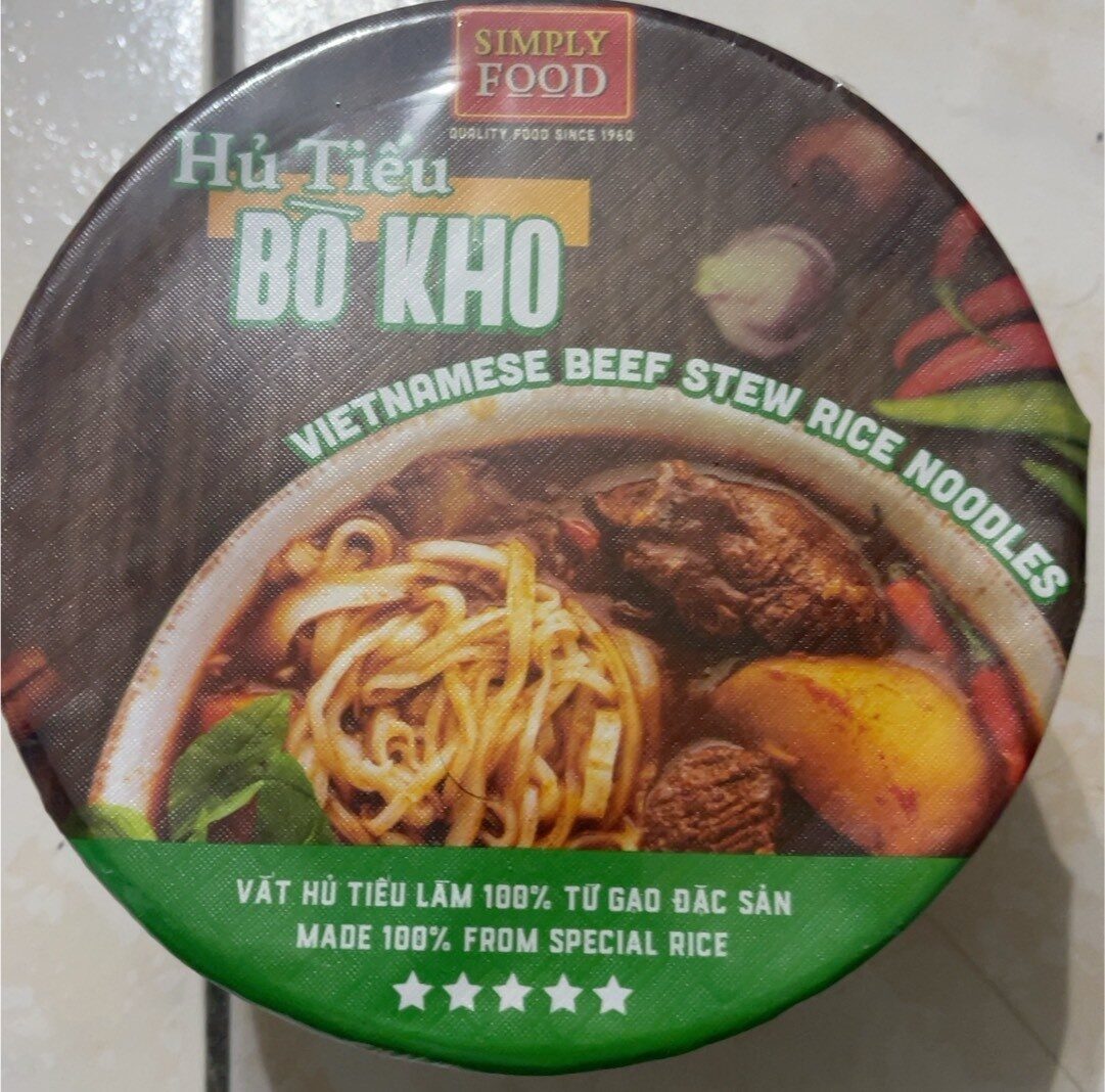 Vietnamese Beef Stew Rice Noodles - Product - vi