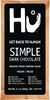 Simple dark chocolate bar - Producto